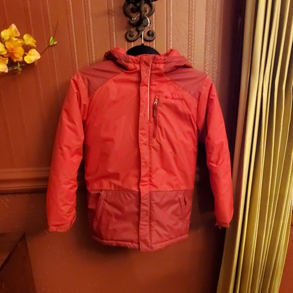 Columbia Boys Red Winter Coat. Size M. Like New!